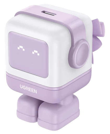 [USB CABLE TIPO C TIPO V8 LIGHTNING IPHONE] GaN ROBOT (CARGADOR INTERACTIVO)